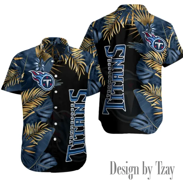 Tennessee Titans Button Shirt Summer Holiday Gift For Sports Enthusiast AZCBS166