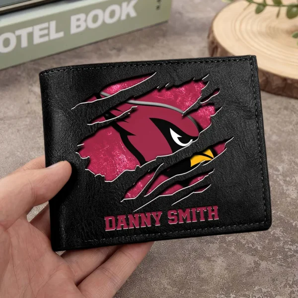 Arizona Cardinals Men Leather Horizontal Wallet For Fans, Gifts For Football Lovers SPTLHTW033 - Image 9
