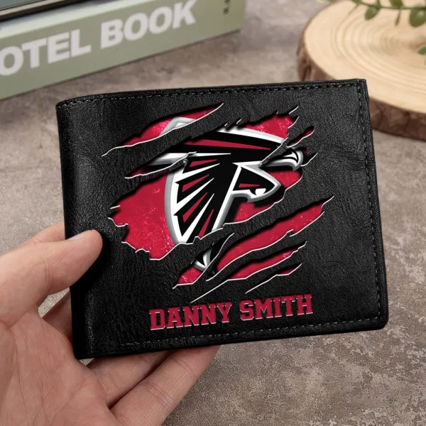 Atlanta Falcons Men Leather Horizontal Wallet For Fans, Gifts For Football Lovers SPTLHTW034 - Image 9