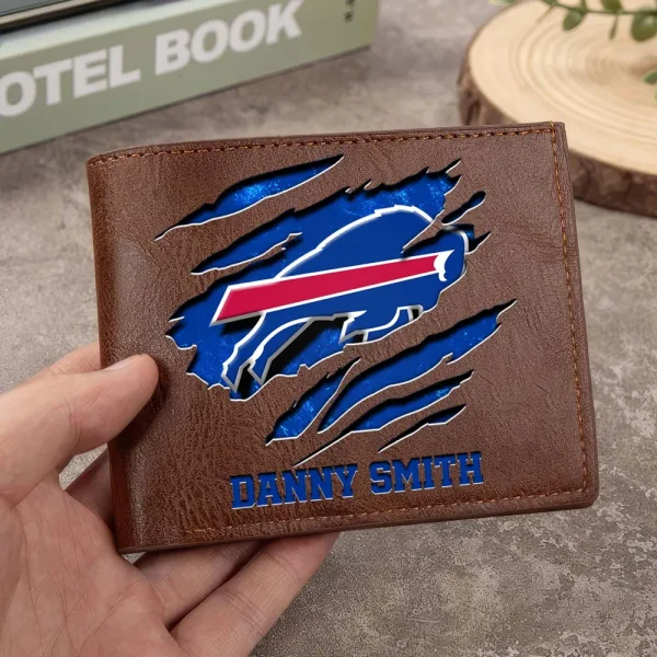 Buffalo Bills Men Leather Horizontal Wallet For Fans, Gifts For Football Lovers SPTLHTW036 - Image 8