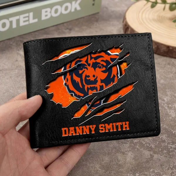 Chicago Bears Men Leather Horizontal Wallet For Fans, Gifts For Football Lovers SPTLHTW038 - Image 9