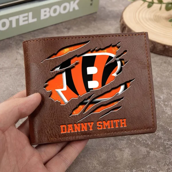 Cincinnati Bengals Men Leather Horizontal Wallet For Fans, Gifts For Football Lovers SPTLHTW039 - Image 8