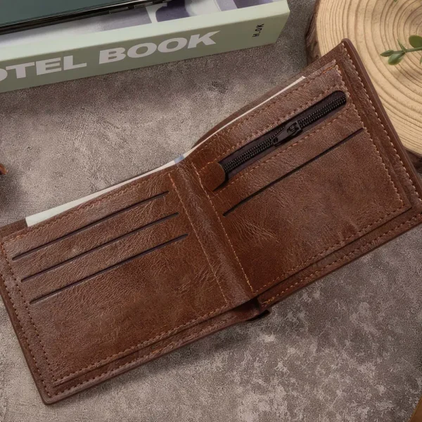 Philadelphia Eagles Men Leather Horizontal Wallet For Fans, Gifts For Football Lovers SPTLHTW058 - Image 5
