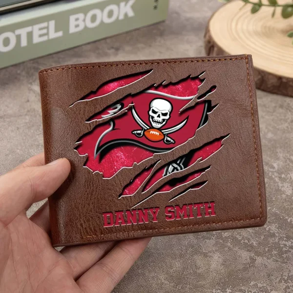 Tampa Bay Buccaneers Men Leather Horizontal Wallet For Fans, Gifts For Football Lovers SPTLHTW062 - Image 7