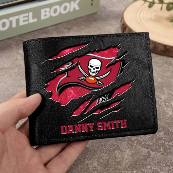 Tampa Bay Buccaneers Men Leather Horizontal Wallet For Fans, Gifts For Football Lovers SPTLHTW062 - Image 9