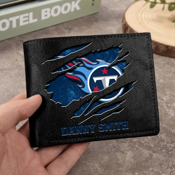 Tennessee Titans Men Leather Horizontal Wallet For Fans, Gifts For Football Lovers SPTLHTW063 - Image 3