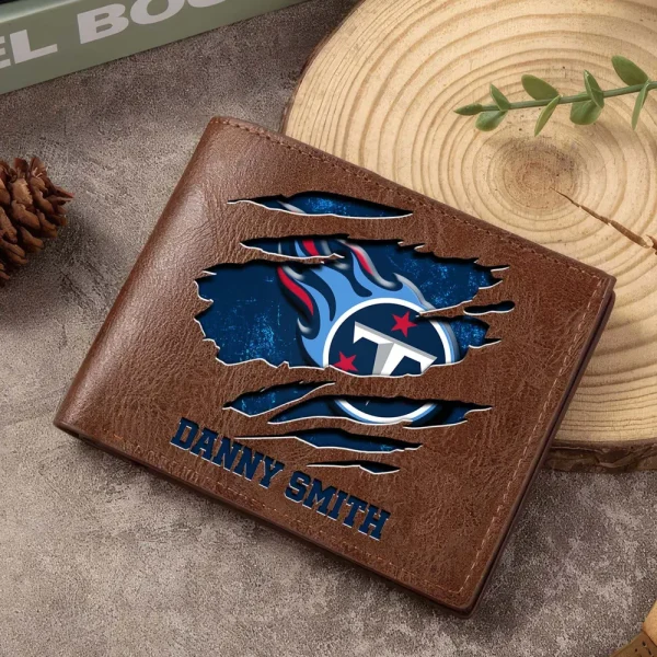 Tennessee Titans Men Leather Horizontal Wallet For Fans, Gifts For Football Lovers SPTLHTW063 - Image 7