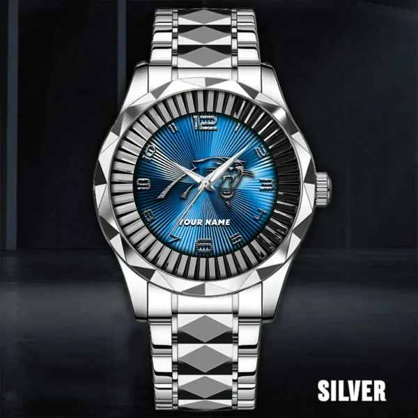 Carolina Panthers Business Watch For Men Automatic Mechanical Stainless Steel Band 2025 SPTDMW613 - Image 5