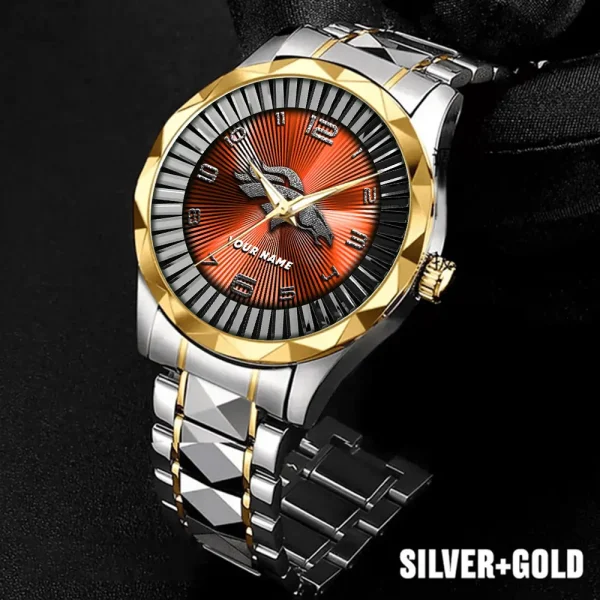 Denver Broncos Business Watch For Men Automatic Mechanical Stainless Steel Band 2025 SPTDMW618