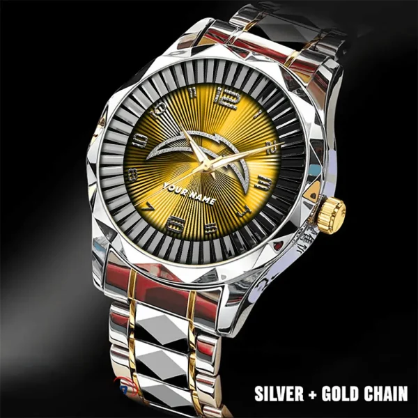 Los Angeles Chargers Business Watch For Men Automatic Mechanical Stainless Steel Band 2025 SPTDMW626 - Image 2