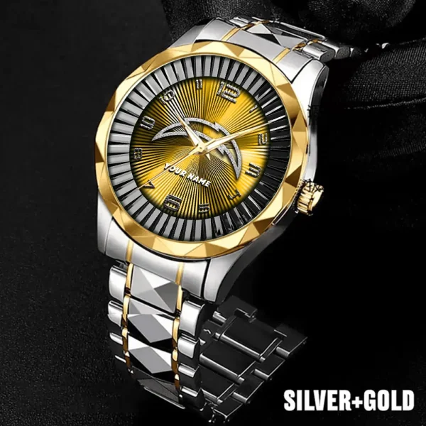 Los Angeles Chargers Business Watch For Men Automatic Mechanical Stainless Steel Band 2025 SPTDMW626