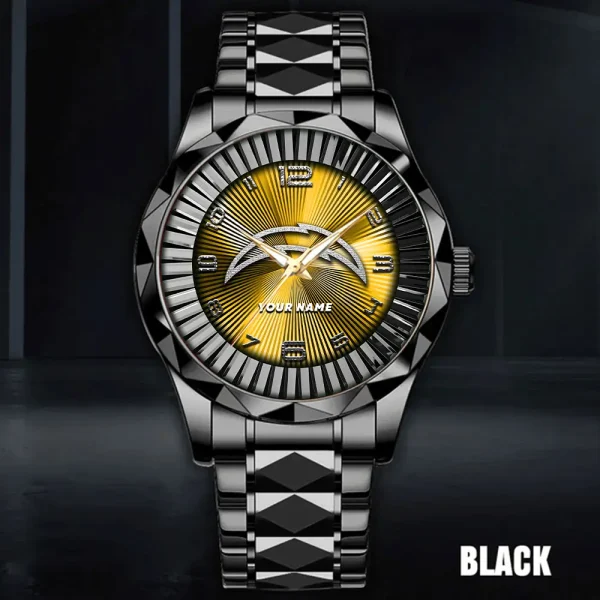 Los Angeles Chargers Business Watch For Men Automatic Mechanical Stainless Steel Band 2025 SPTDMW626 - Image 3