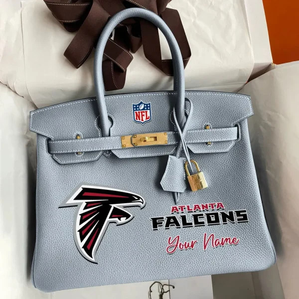 Atlanta Falcons Deluxe Handbag For Women Custom Your Name 2025 Versions, Sport Deluxe Handbag SPTSDB002 - Image 2