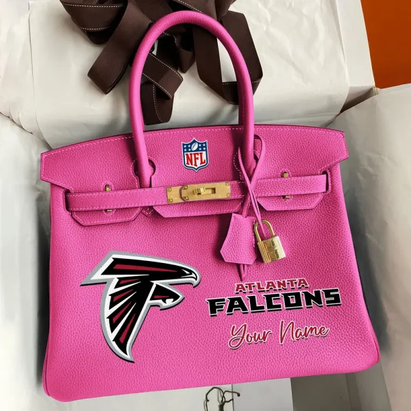 Atlanta Falcons Deluxe Handbag For Women Custom Your Name 2025 Versions, Sport Deluxe Handbag SPTSDB002 - Image 3
