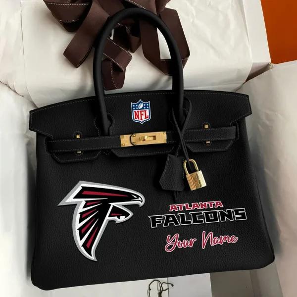 Atlanta Falcons Deluxe Handbag For Women Custom Your Name 2025 Versions, Sport Deluxe Handbag SPTSDB002 - Image 5
