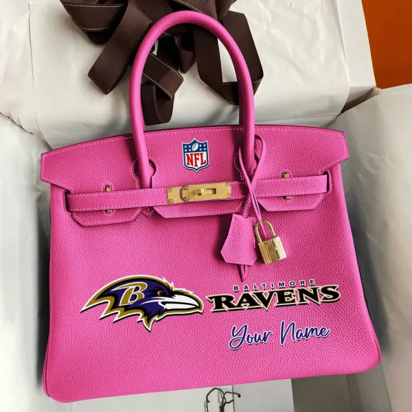 Baltimore Ravens Deluxe Handbag For Women Custom Your Name 2025 Versions, Sport Deluxe Handbag SPTSDB003 - Image 2