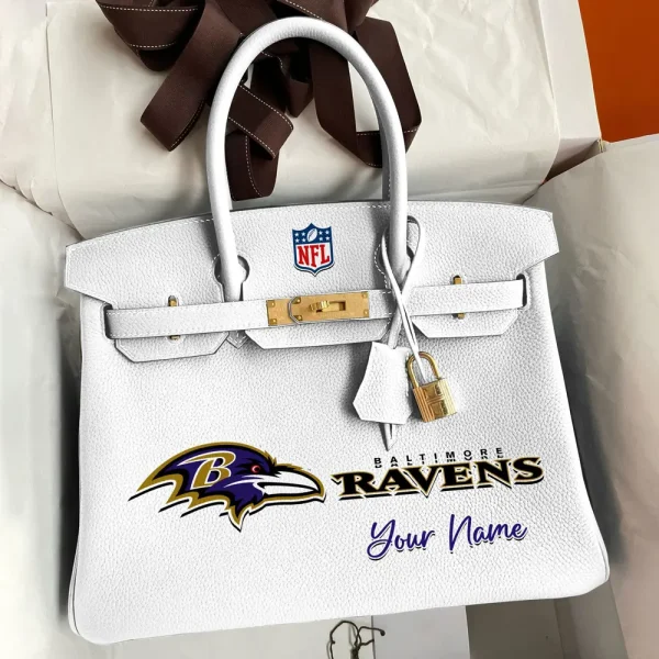 Baltimore Ravens Deluxe Handbag For Women Custom Your Name 2025 Versions, Sport Deluxe Handbag SPTSDB003 - Image 4