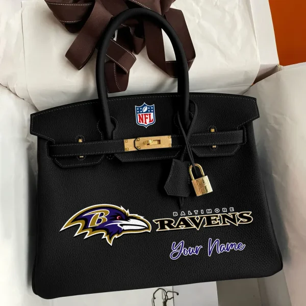 Baltimore Ravens Deluxe Handbag For Women Custom Your Name 2025 Versions, Sport Deluxe Handbag SPTSDB003 - Image 5