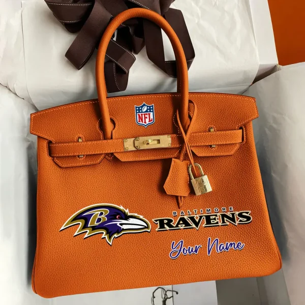 Baltimore Ravens Deluxe Handbag For Women Custom Your Name 2025 Versions, Sport Deluxe Handbag SPTSDB003 - Image 6