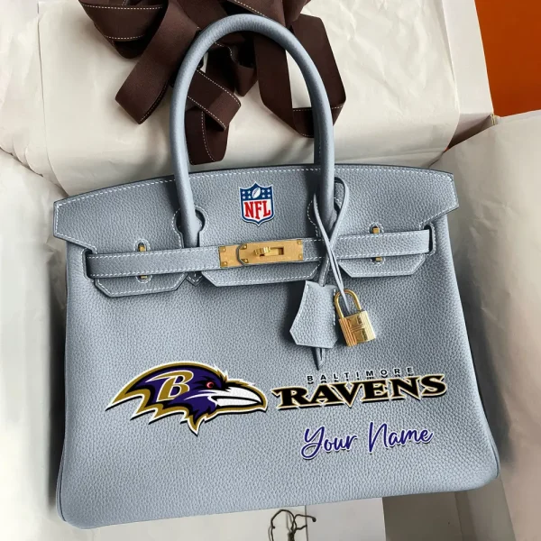 Baltimore Ravens Deluxe Handbag For Women Custom Your Name 2025 Versions, Sport Deluxe Handbag SPTSDB003 - Image 8