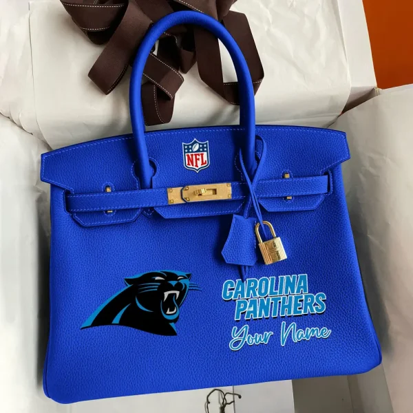 Carolina Panthers Deluxe Handbag For Women Custom Your Name 2025 Versions, Sport Deluxe Handbag SPTSDB005