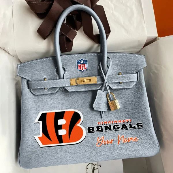 Cincinnati Bengals Deluxe Handbag For Women Custom Your Name 2025 Versions, Sport Deluxe Handbag SPTSDB007 - Image 7