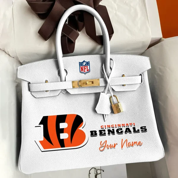 Cincinnati Bengals Deluxe Handbag For Women Custom Your Name 2025 Versions, Sport Deluxe Handbag SPTSDB007 - Image 8