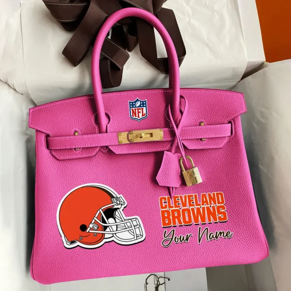 Cleveland Browns Deluxe Handbag For Women Custom Your Name 2025 Versions, Sport Deluxe Handbag SPTSDB008 - Image 2