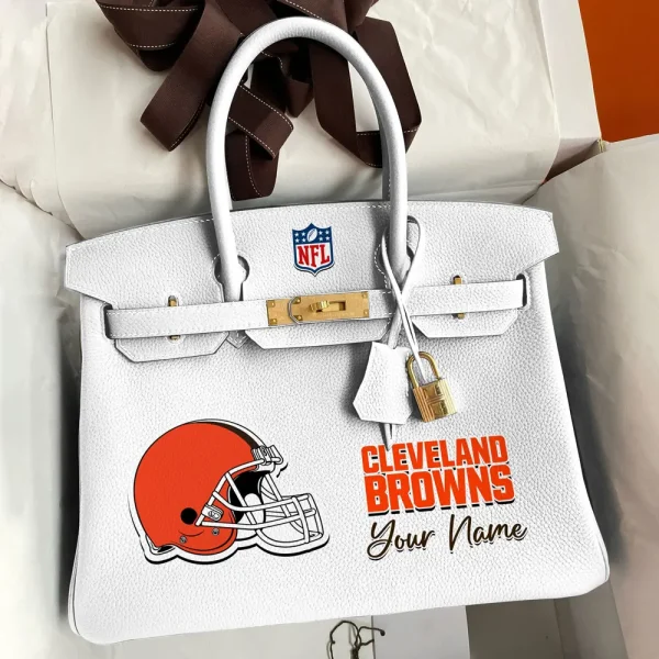 Cleveland Browns Deluxe Handbag For Women Custom Your Name 2025 Versions, Sport Deluxe Handbag SPTSDB008 - Image 3