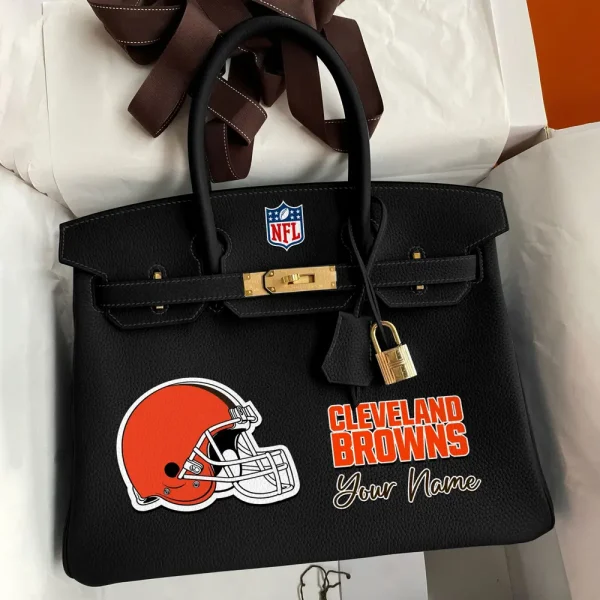 Cleveland Browns Deluxe Handbag For Women Custom Your Name 2025 Versions, Sport Deluxe Handbag SPTSDB008 - Image 4