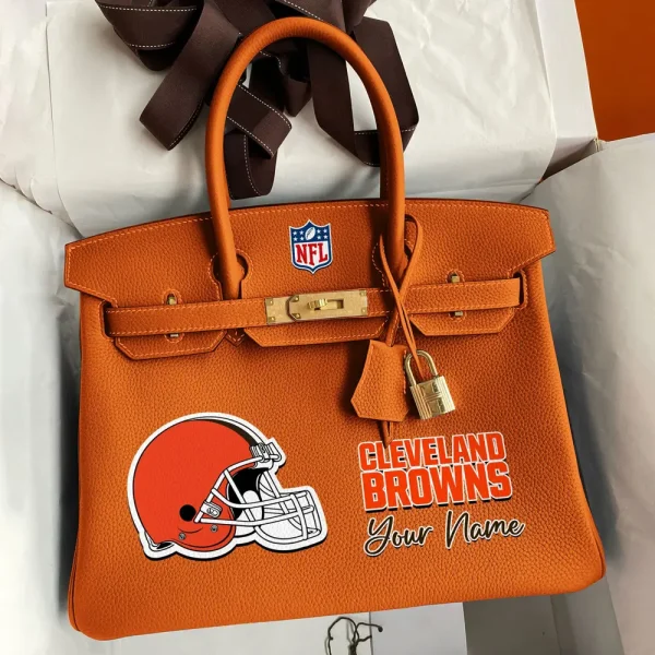 Cleveland Browns Deluxe Handbag For Women Custom Your Name 2025 Versions, Sport Deluxe Handbag SPTSDB008 - Image 6