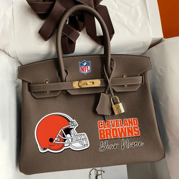 Cleveland Browns Deluxe Handbag For Women Custom Your Name 2025 Versions, Sport Deluxe Handbag SPTSDB008 - Image 7