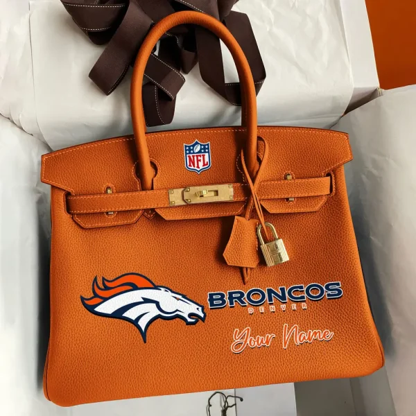 Denver Broncos Deluxe Handbag For Women Custom Your Name 2025 Versions, Sport Deluxe Handbag SPTSDB010