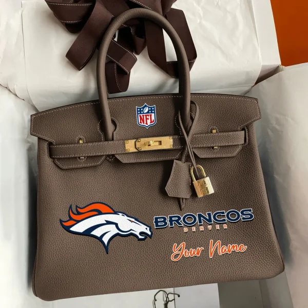 Denver Broncos Deluxe Handbag For Women Custom Your Name 2025 Versions, Sport Deluxe Handbag SPTSDB010 - Image 4