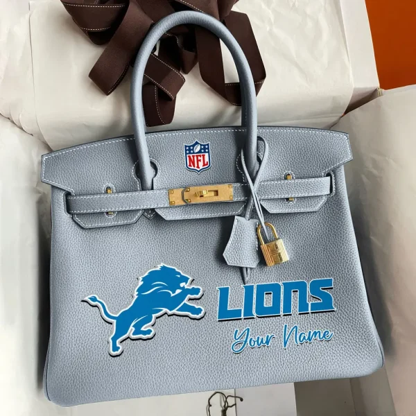 Detroit Lions Deluxe Handbag For Women Custom Your Name 2025 Versions, Sport Deluxe Handbag SPTSDB011 - Image 2