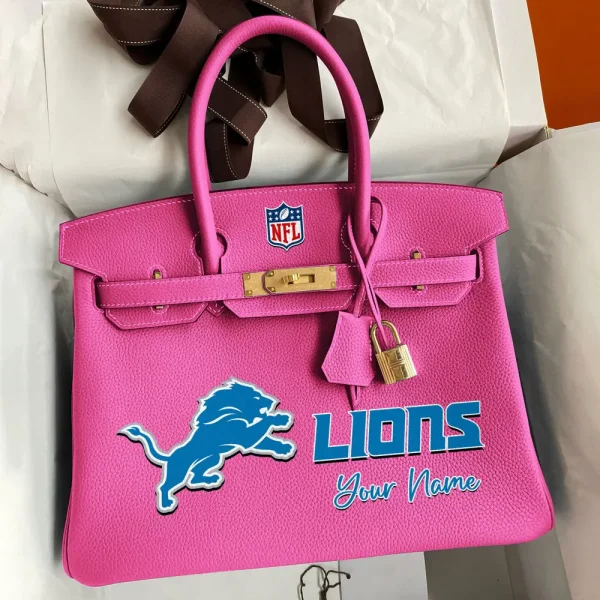 Detroit Lions Deluxe Handbag For Women Custom Your Name 2025 Versions, Sport Deluxe Handbag SPTSDB011 - Image 3