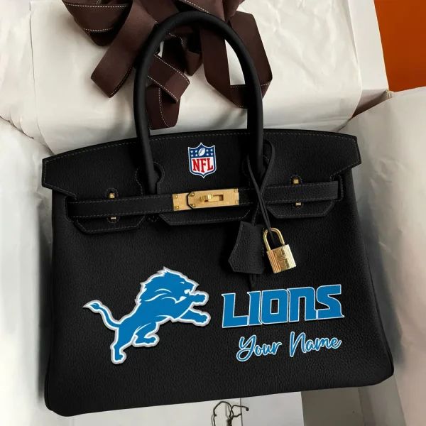 Detroit Lions Deluxe Handbag For Women Custom Your Name 2025 Versions, Sport Deluxe Handbag SPTSDB011 - Image 6