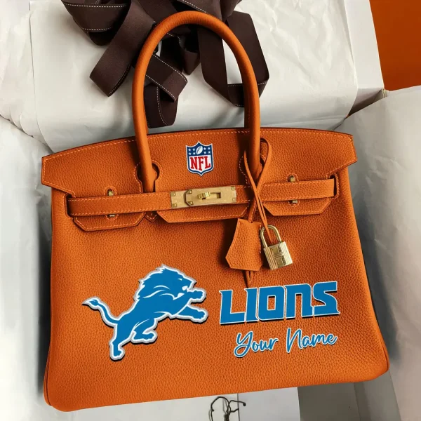 Detroit Lions Deluxe Handbag For Women Custom Your Name 2025 Versions, Sport Deluxe Handbag SPTSDB011 - Image 7