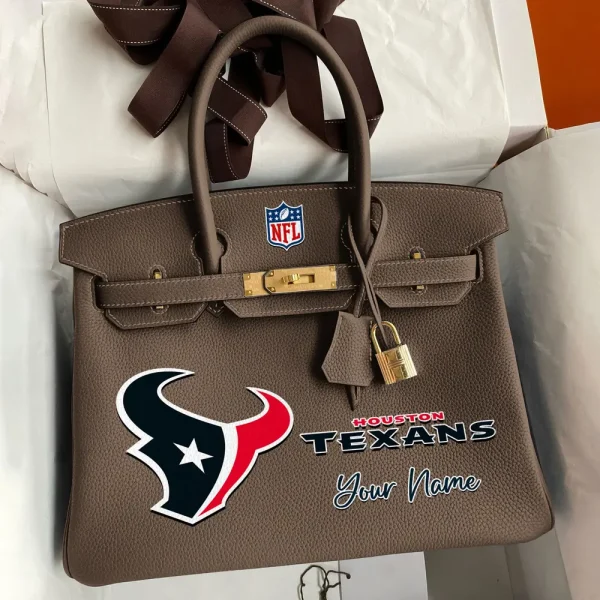 Houston Texans Deluxe Handbag For Women Custom Your Name 2025 Versions, Sport Deluxe Handbag SPTSDB013