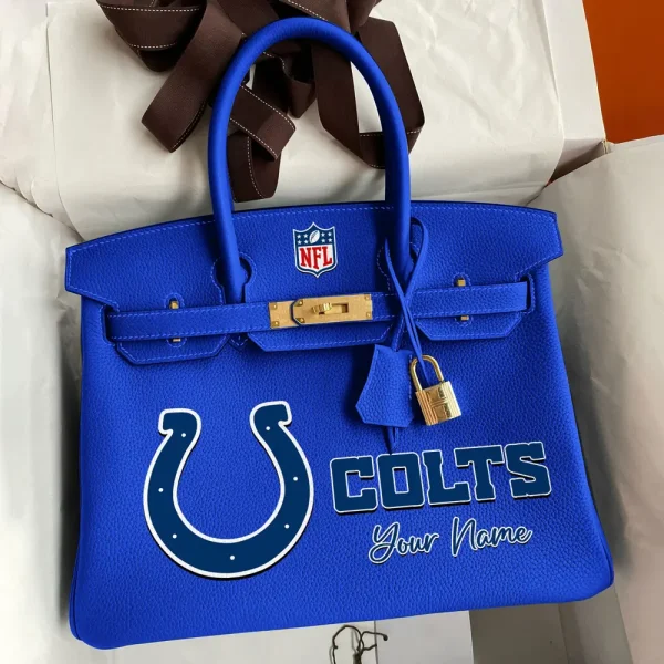 Indianapolis Colts Deluxe Handbag For Women Custom Your Name 2025 Versions, Sport Deluxe Handbag SPTSDB014 - Image 2