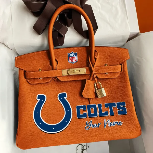 Indianapolis Colts Deluxe Handbag For Women Custom Your Name 2025 Versions, Sport Deluxe Handbag SPTSDB014 - Image 3