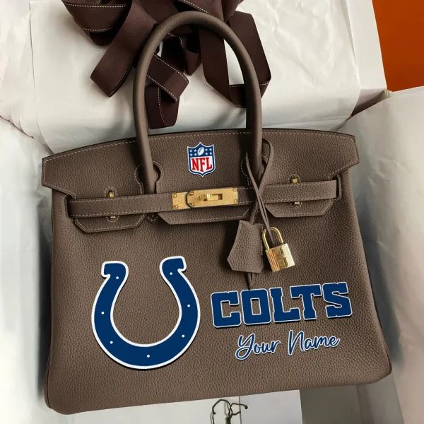 Indianapolis Colts Deluxe Handbag For Women Custom Your Name 2025 Versions, Sport Deluxe Handbag SPTSDB014 - Image 4