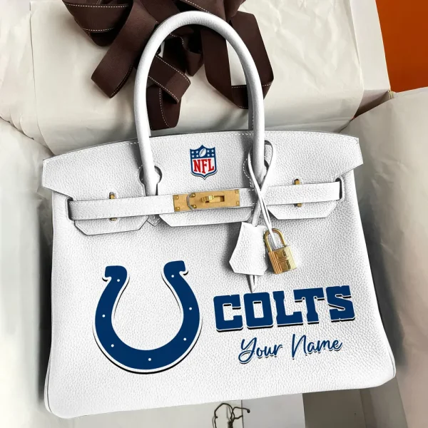 Indianapolis Colts Deluxe Handbag For Women Custom Your Name 2025 Versions, Sport Deluxe Handbag SPTSDB014 - Image 8