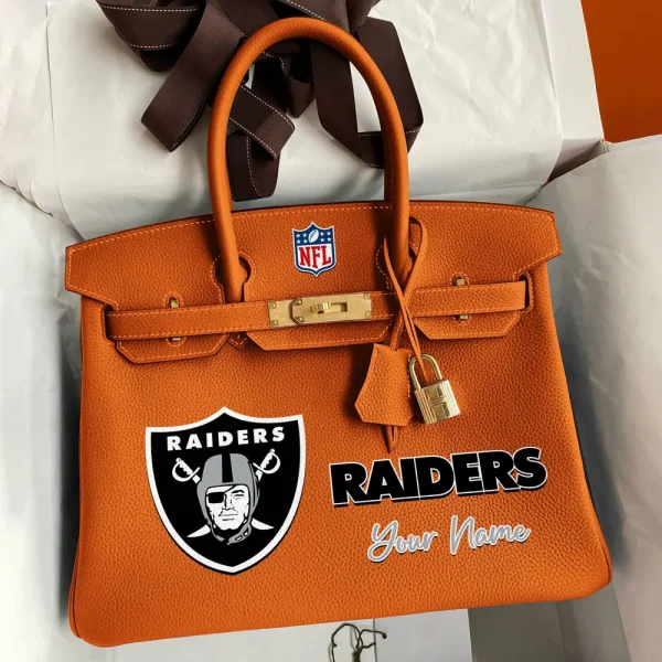 Las Vegas Raiders Deluxe Handbag For Women Custom Your Name 2025 Versions, Sport Deluxe Handbag SPTSDB017 - Image 2