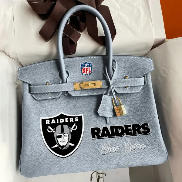 Las Vegas Raiders Deluxe Handbag For Women Custom Your Name 2025 Versions, Sport Deluxe Handbag SPTSDB017