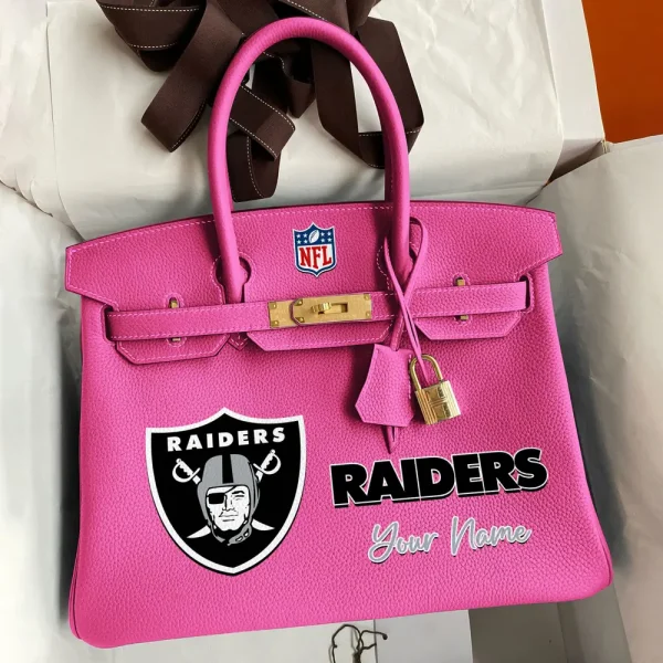 Las Vegas Raiders Deluxe Handbag For Women Custom Your Name 2025 Versions, Sport Deluxe Handbag SPTSDB017 - Image 3