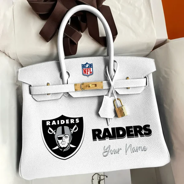Las Vegas Raiders Deluxe Handbag For Women Custom Your Name 2025 Versions, Sport Deluxe Handbag SPTSDB017 - Image 5