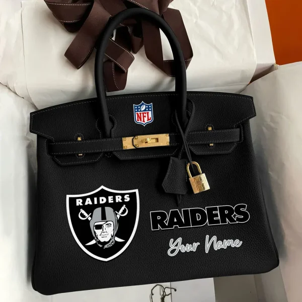 Las Vegas Raiders Deluxe Handbag For Women Custom Your Name 2025 Versions, Sport Deluxe Handbag SPTSDB017 - Image 6