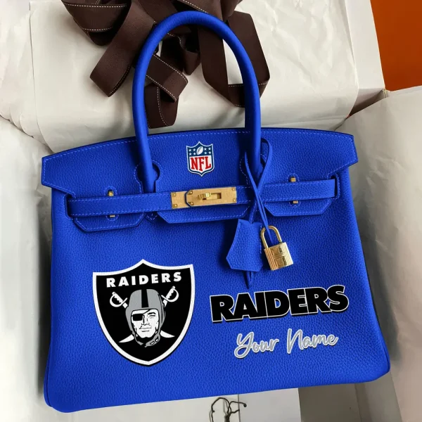 Las Vegas Raiders Deluxe Handbag For Women Custom Your Name 2025 Versions, Sport Deluxe Handbag SPTSDB017 - Image 7