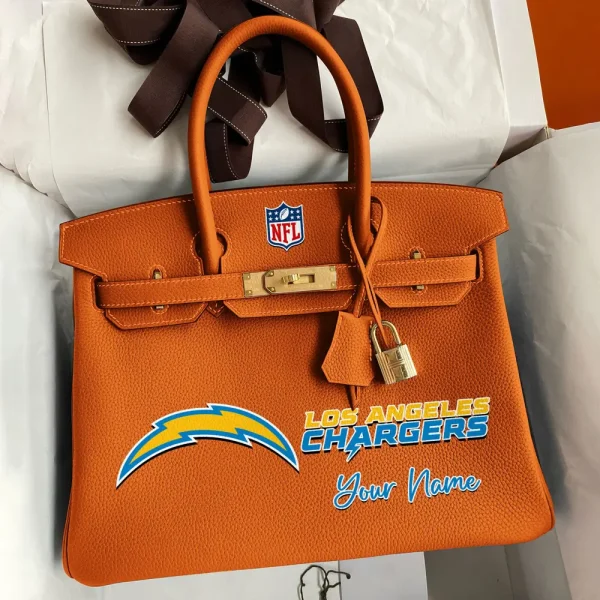 Los Angeles Chargers Deluxe Handbag For Women Custom Your Name 2025 Versions, Sport Deluxe Handbag SPTSDB018 - Image 2